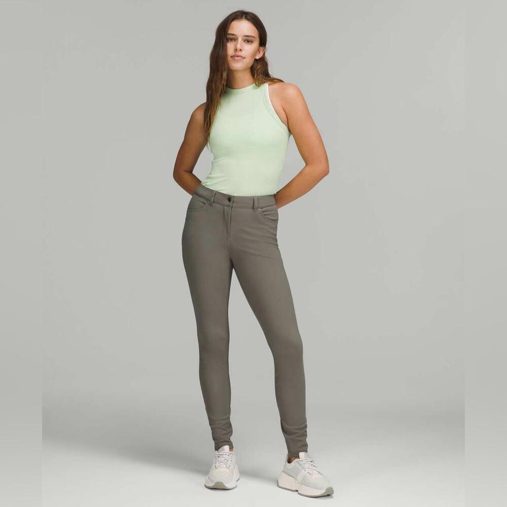 Lululemon City Sleek High Rise Pant - Grey Sage - 28